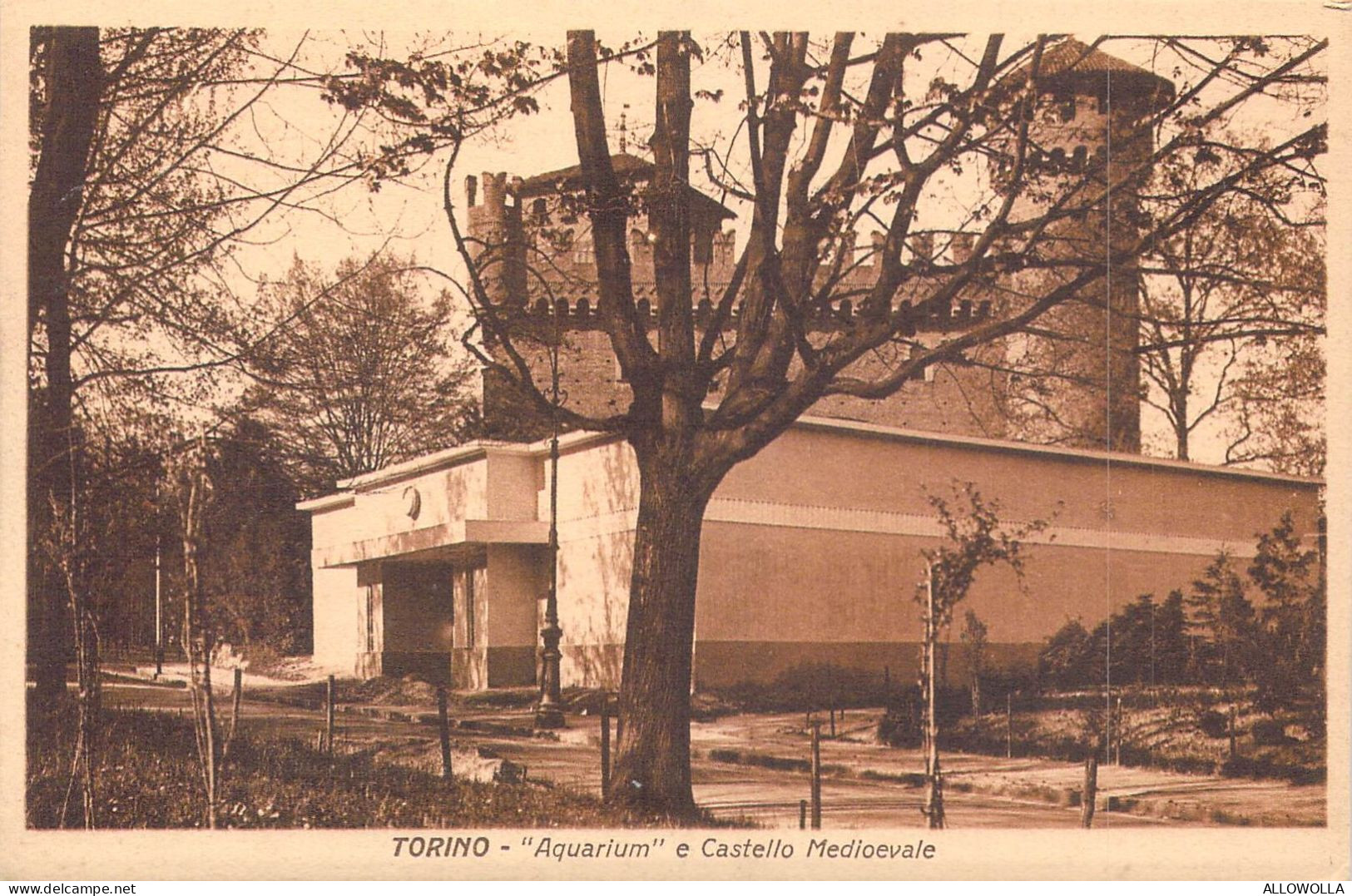 24199 "TORINO-AQUARIUM E CASTELLO MEDIOEVALE-ESPOSIZIONE TORINO1928"-VERA FOTO-CART. NON SPED. - Expositions