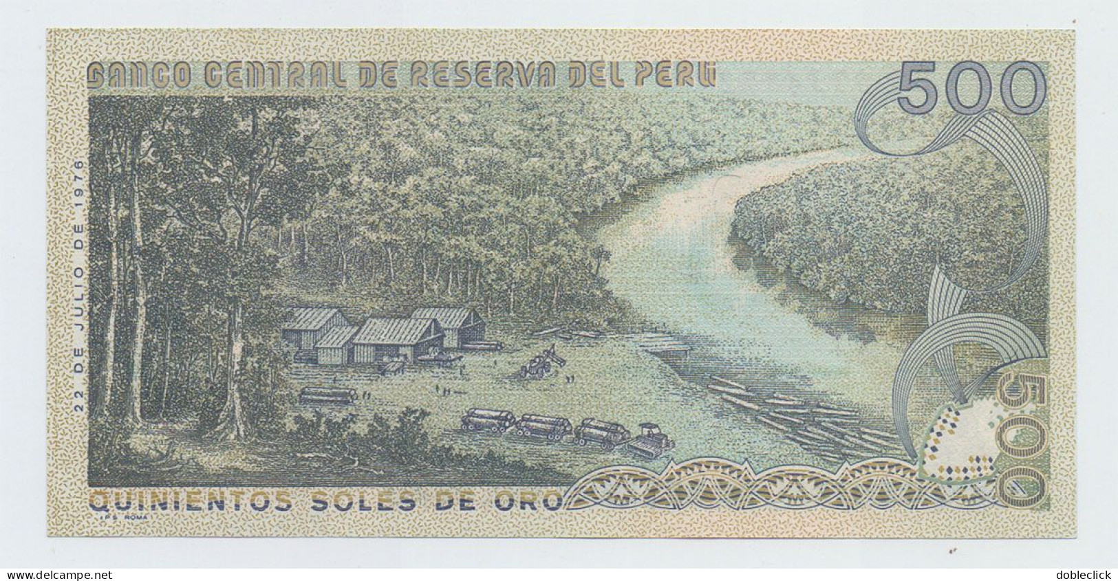 PERU - 500 SOLES DE ORO IPS P-115 1976 - UNC - Perú