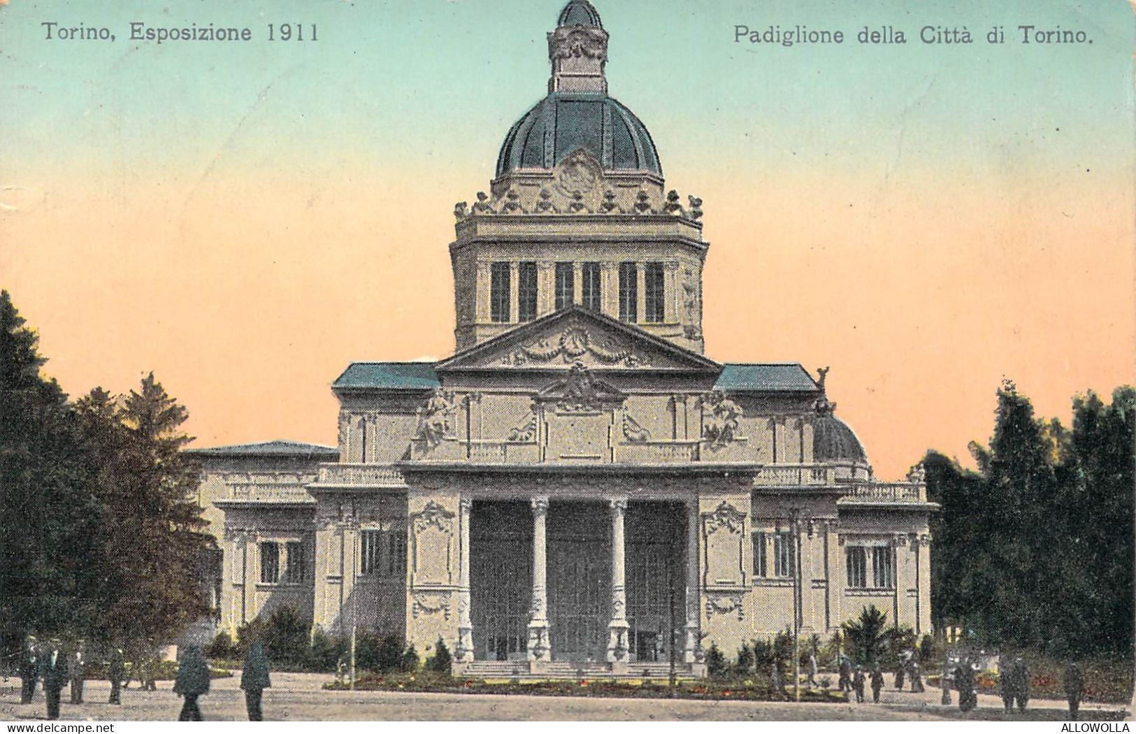 24215 "ESPOSIZIONE INTERNAZIONALE-TORINO 1911-PADIGLIONE DELLA CITTA' DI TORINO"-VERA FOTO-CART. NON SPED. - Exhibitions