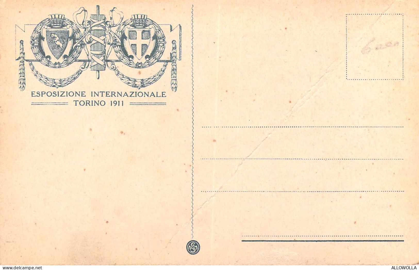 24216 "ESPOSIZIONE INTERNAZIONALE-TORINO 1911-SOTTOPASSAGGIO AL PONTE MONUMENTALE"-VERA FOTO-CART. NON SPED. - Exhibitions