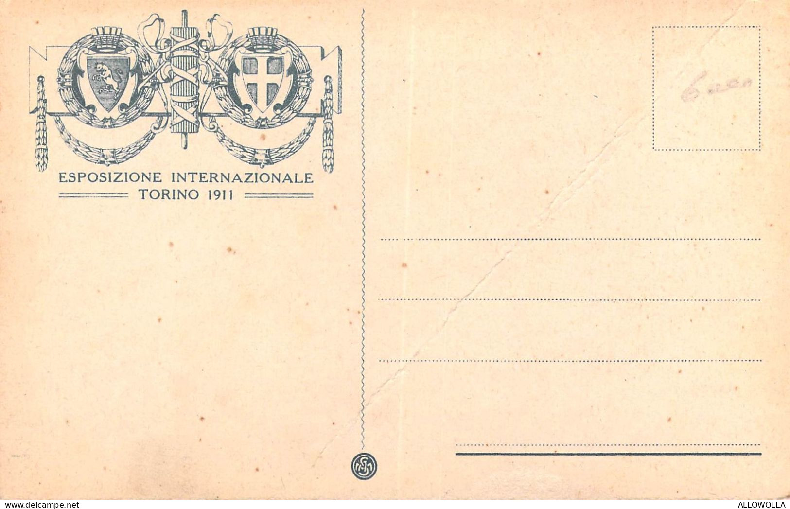 24216 "ESPOSIZIONE INTERNAZIONALE-TORINO 1911-SOTTOPASSAGGIO AL PONTE MONUMENTALE"-VERA FOTO-CART. NON SPED. - Mostre, Esposizioni