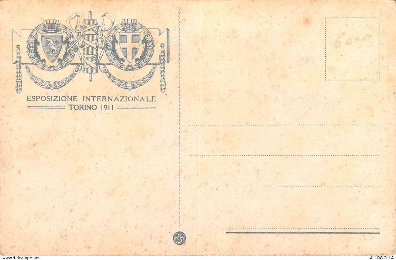 24217 "ESPOSIZIONE INTERNAZIONALE-TORINO 1911-PADIGLIONE DEGLI ITALIANI ALL'ESTERO"-VERA FOTO-CART. NON SPED. - Mostre, Esposizioni