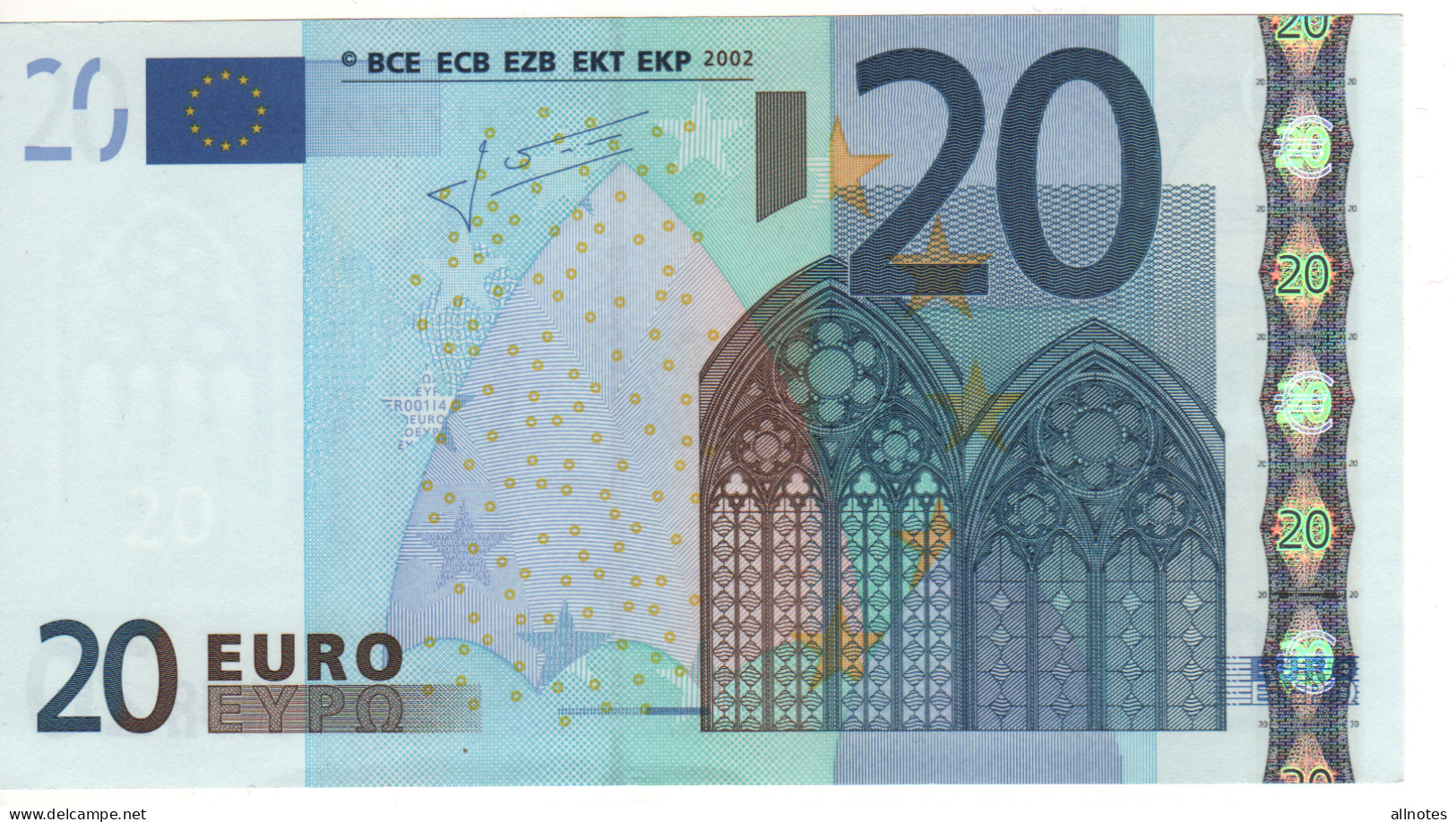 20 EURO  "X"  Germany     Firma Trichet     R 001 I4  X17  /  FDS - UNC - 20 Euro