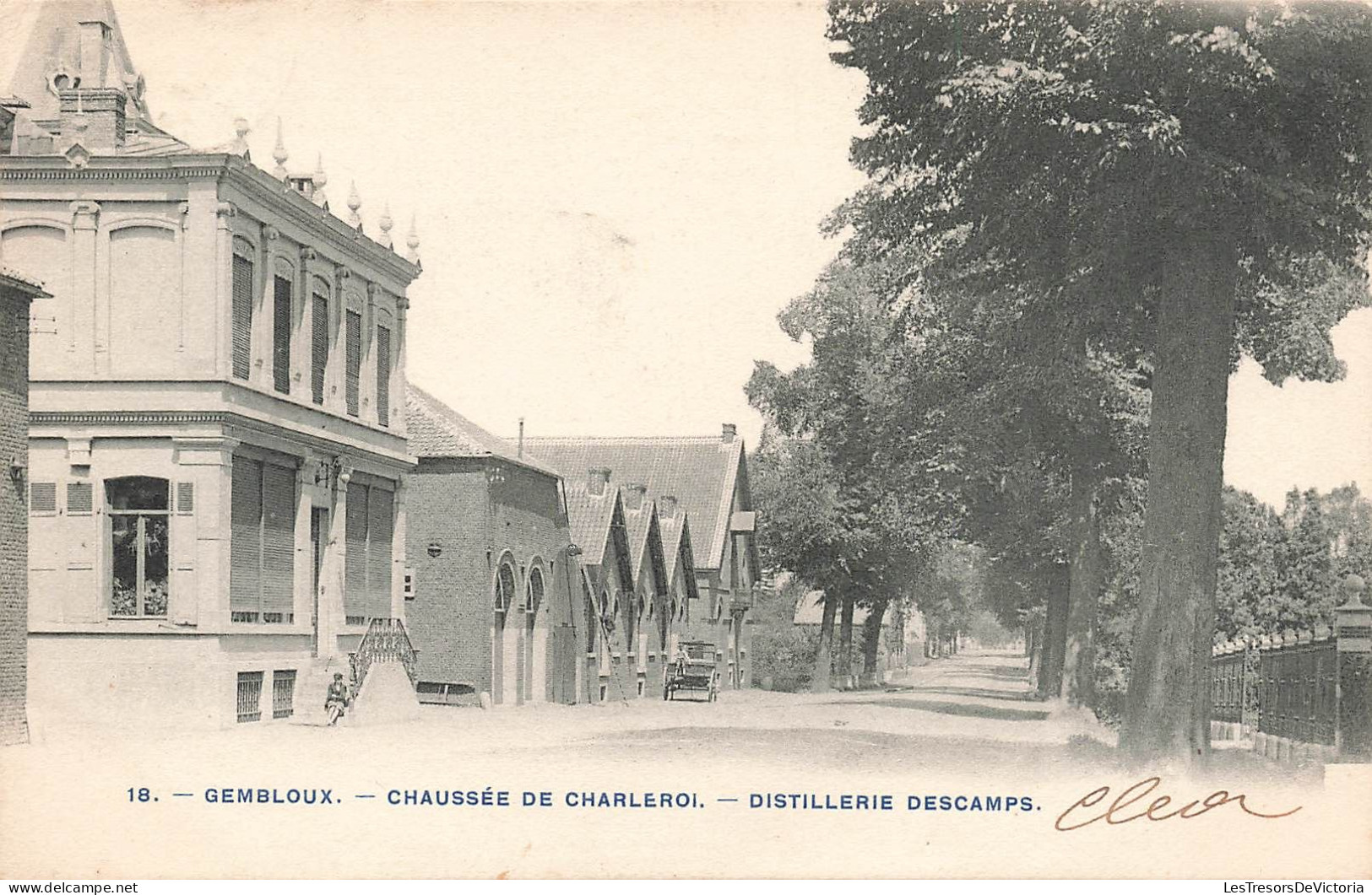 BELGIQUE - Gembloux - Chaussé De Charleroi - Distillerie Descamps - Carte Postale Ancienne - Gembloux