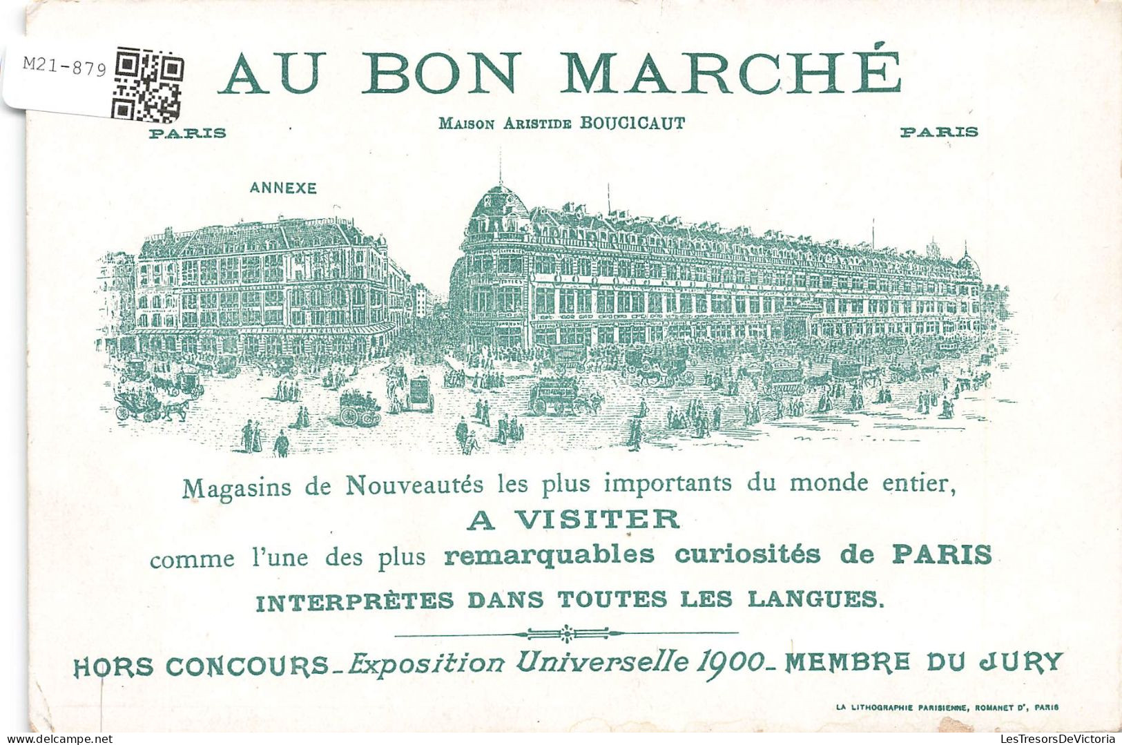 Chromos - Magasins - FRANCE- Environs De Paris - Au Bon Marché - Le Ruisseau - Bois De Boulogne - Patinoire - Au Bon Marché