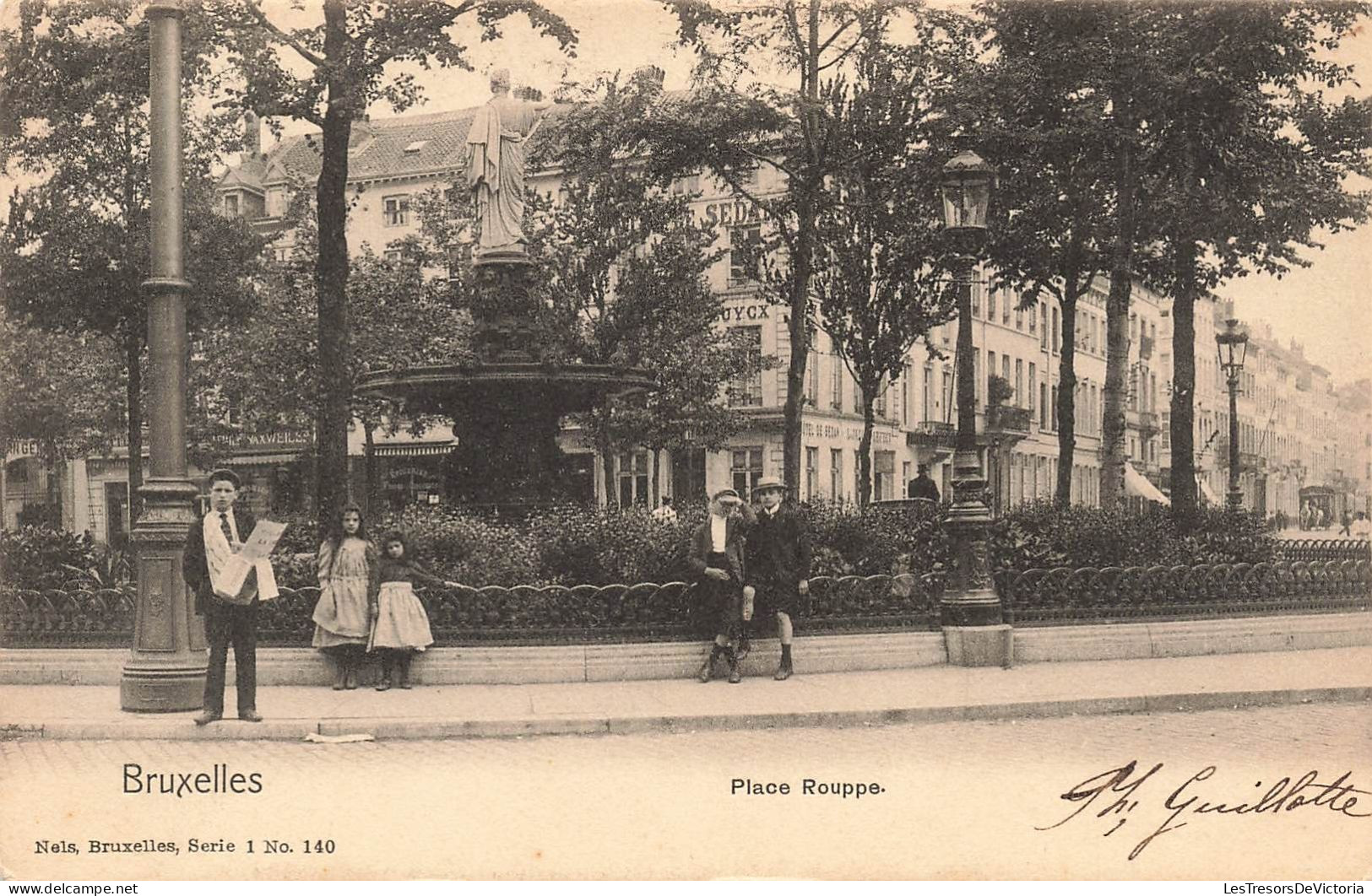 BELGIQUE - Bruxelles - Place Rouppe - Carte Postale Ancienne - Places, Squares