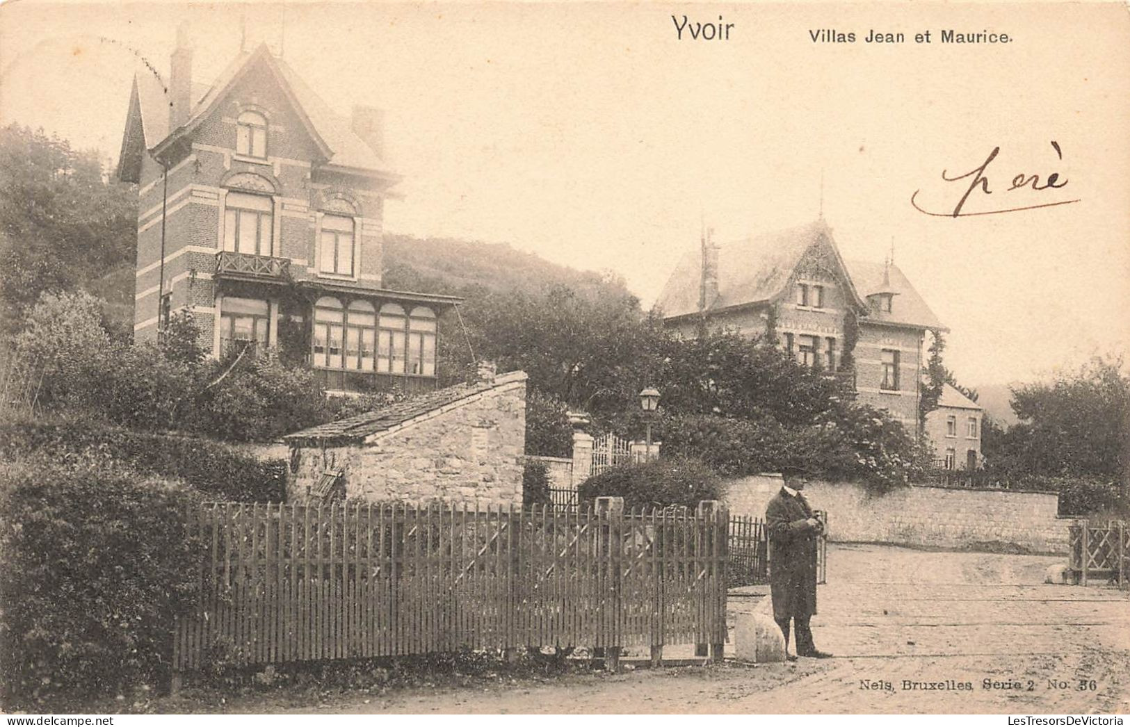 BELGIQUE - Yvoir - Villas Jean Et Maurice - Carte Postale Ancienne - Yvoir