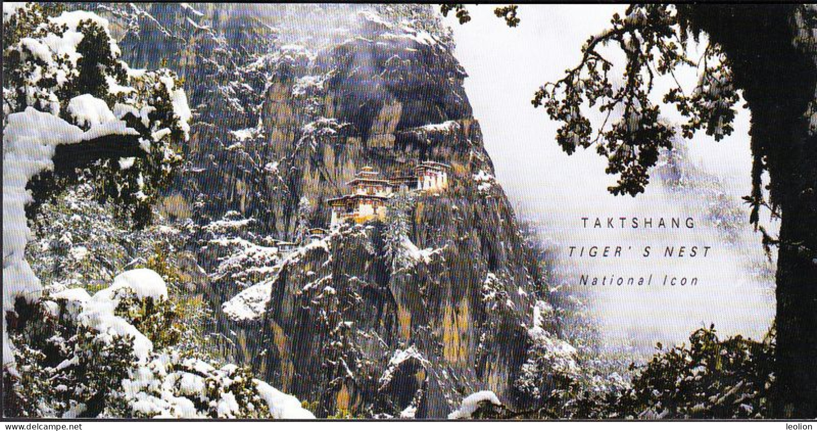 BHUTAN Taktshang Monastery Tiger's Nest Paro In Winter Snow Azha Keza Picture Postcard BHOUTAN - Bhoutan