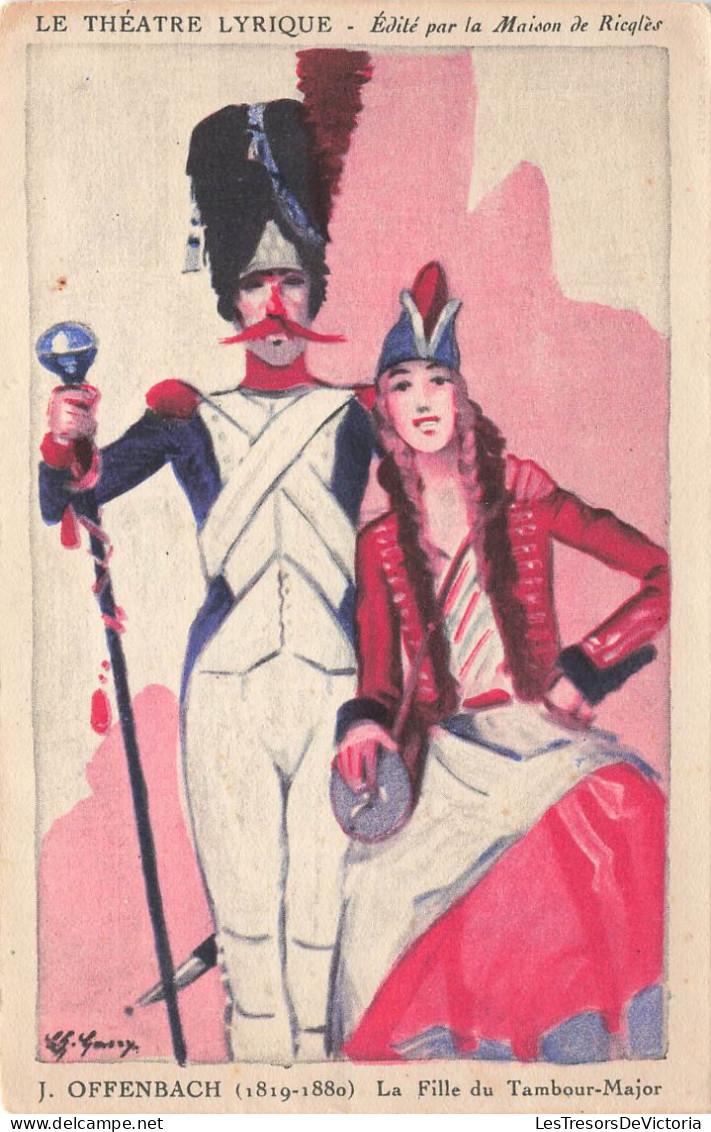 PUBLICITE - Le Théâtre Lyrique - J Offenbach - La Fille Du Tambour Major - Maison De Ricqlès - Carte Postale Ancienne - Paintings