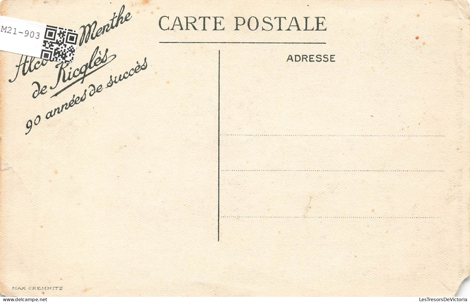 PUBLICITE - Le Théâtre Lyrique - Charles Lecocq - La Fille De Madame Angot - Maison De Ricqlès - Carte Postale Ancienne - Pintura & Cuadros