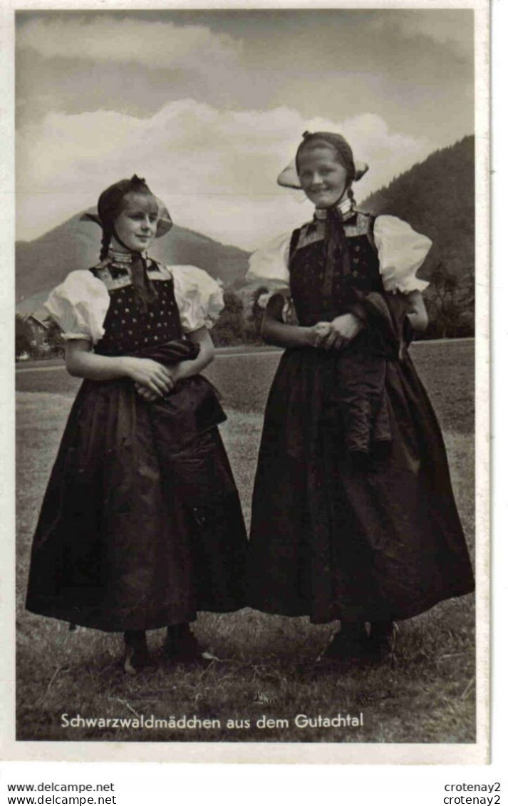 Bade Wurtemberg Schwarzwaldmädchen Aus Dem Gutachtal Folklore Jeunes Femmes Avec Costumes Et Coiffes VOIR DOS - Gutach (Schwarzwaldbahn)