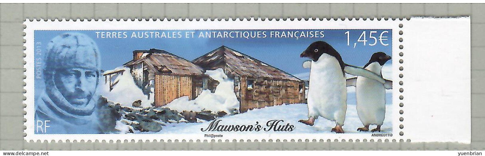 TAAF 2013, Bird, Birds, Penguin, 1v, MNH** - Pinguïns & Vetganzen