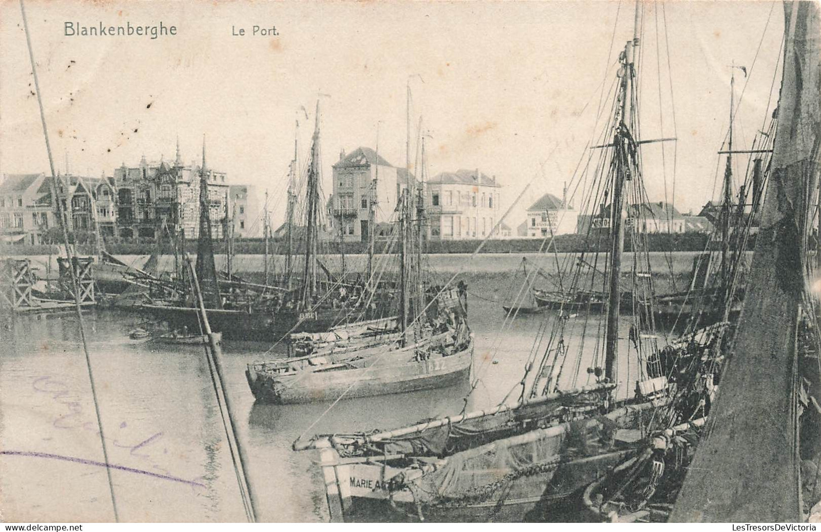 BELGIQUE - Blankenberghe - Le Port - Bateaux Amarrés - Edit Nels - Carte Postale Ancienne - Blankenberge