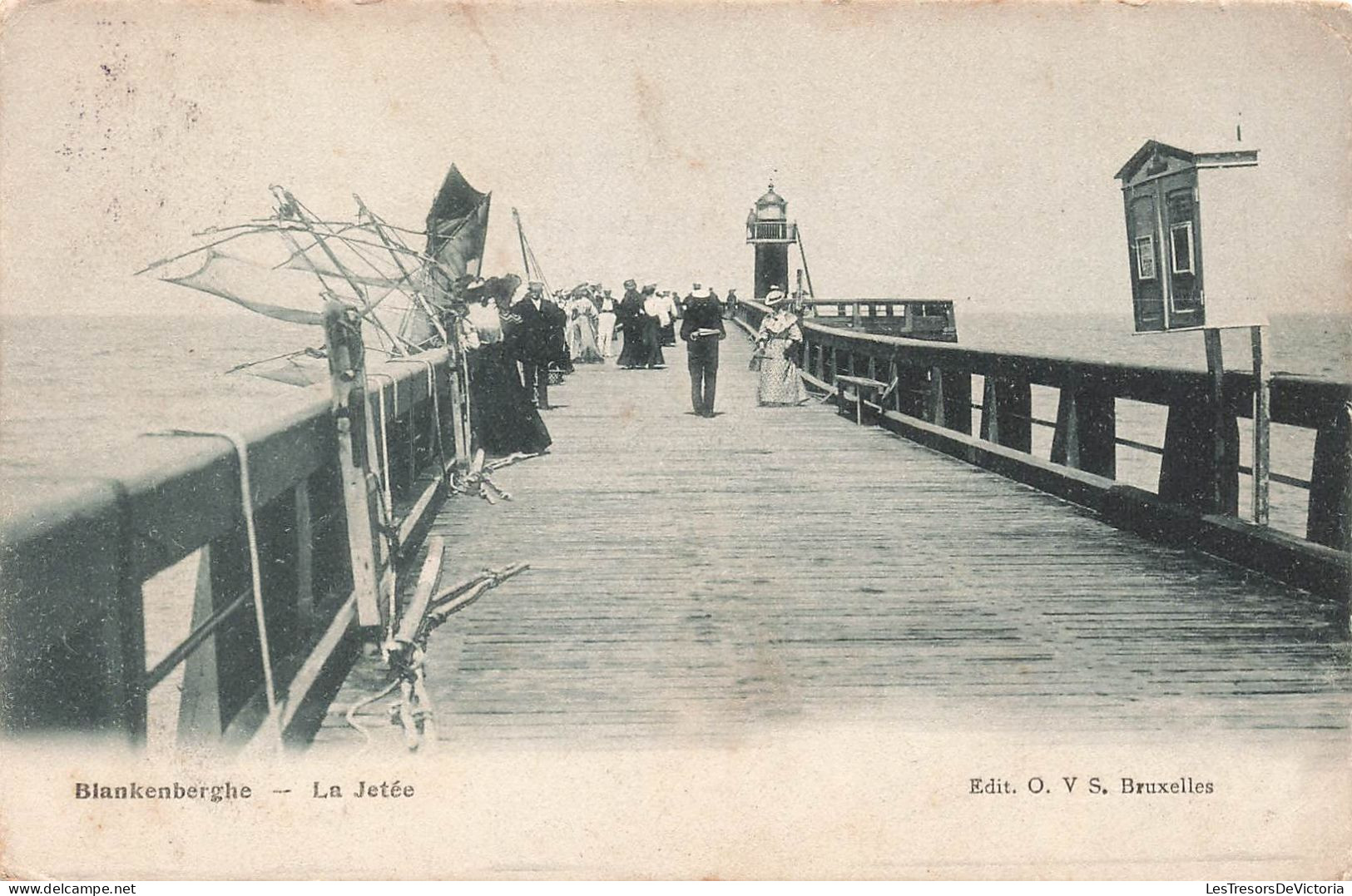 BELGIQUE - Blankenberghe - La Jetée - Animé - Carte Postale Ancienne - Blankenberge