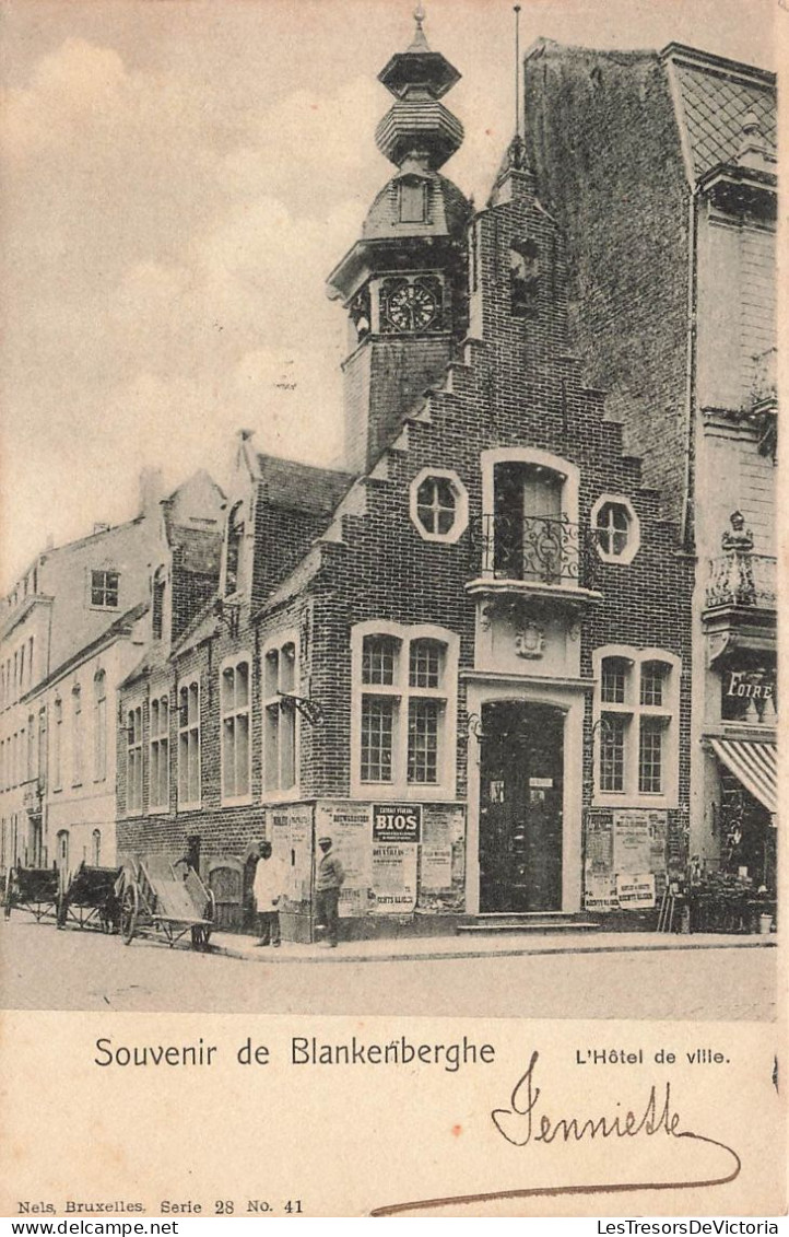 BELGIQUE - Blankenberge - L'hôtel De Ville - Carte Postale Ancienne - Blankenberge