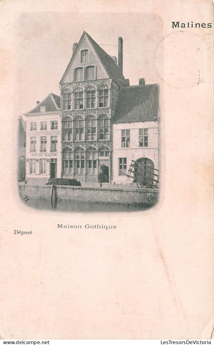 BELGIQUE - Malines - Maison Gothique - Façade Principale - Carte Postale Ancienne - Malines
