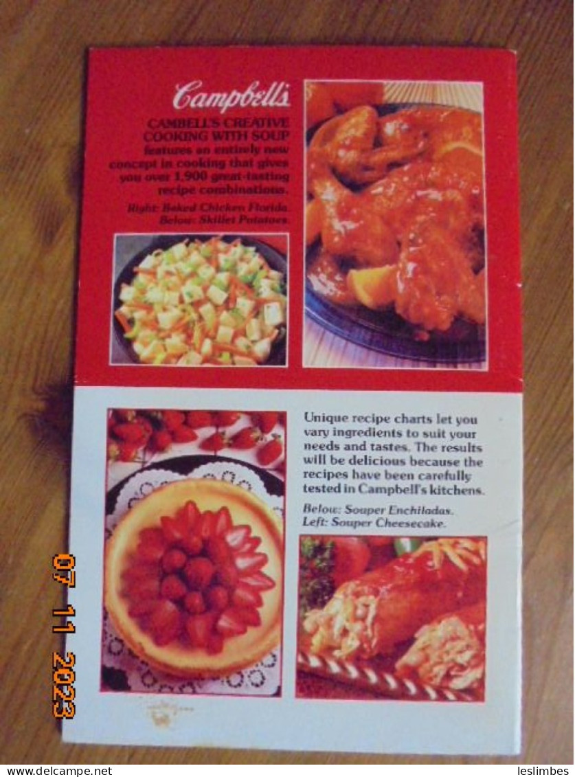 Favorite Recipes CAMPBELL'S Creative Cooking With Soup Over 1,900 Delicious Mix And Match Recipes 1987 - Baking