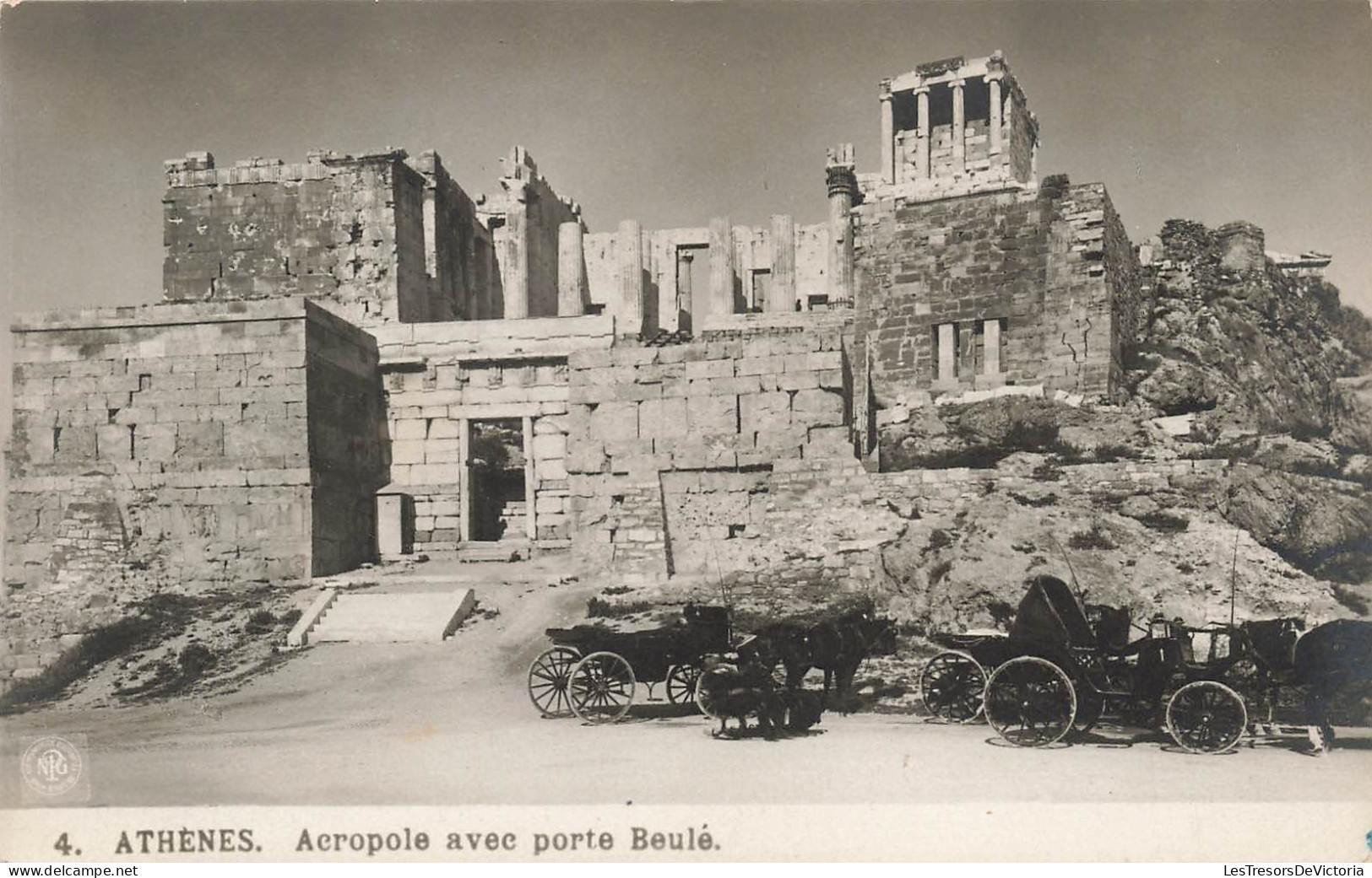 GRECE - Athènes - Acropole Avec Porte Beulé - Carte Postale Ancienne - Grecia