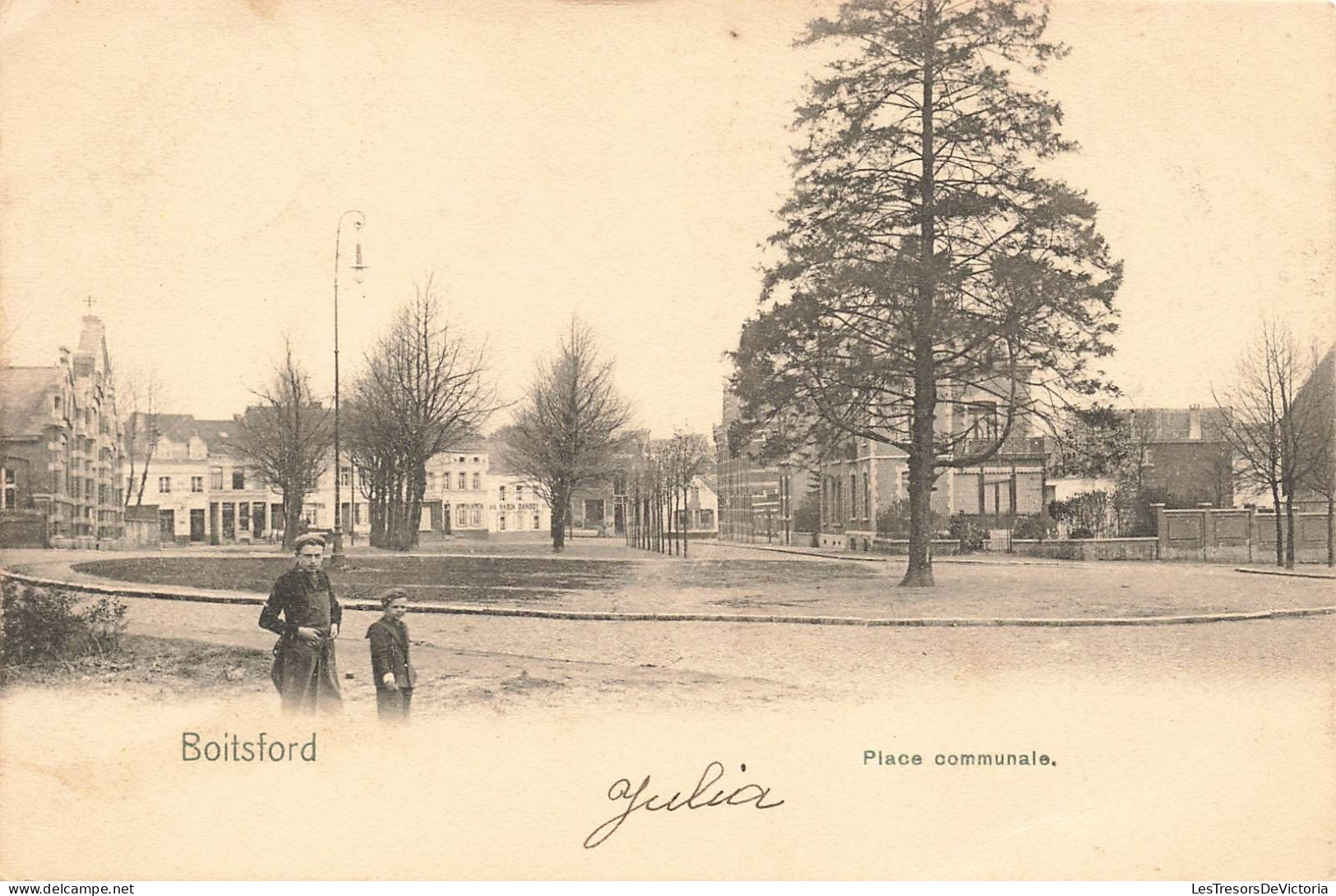 BELGIQUE - Boitsfort - Place Communale - Carte Postale Ancienne - Watermael-Boitsfort - Watermaal-Bosvoorde