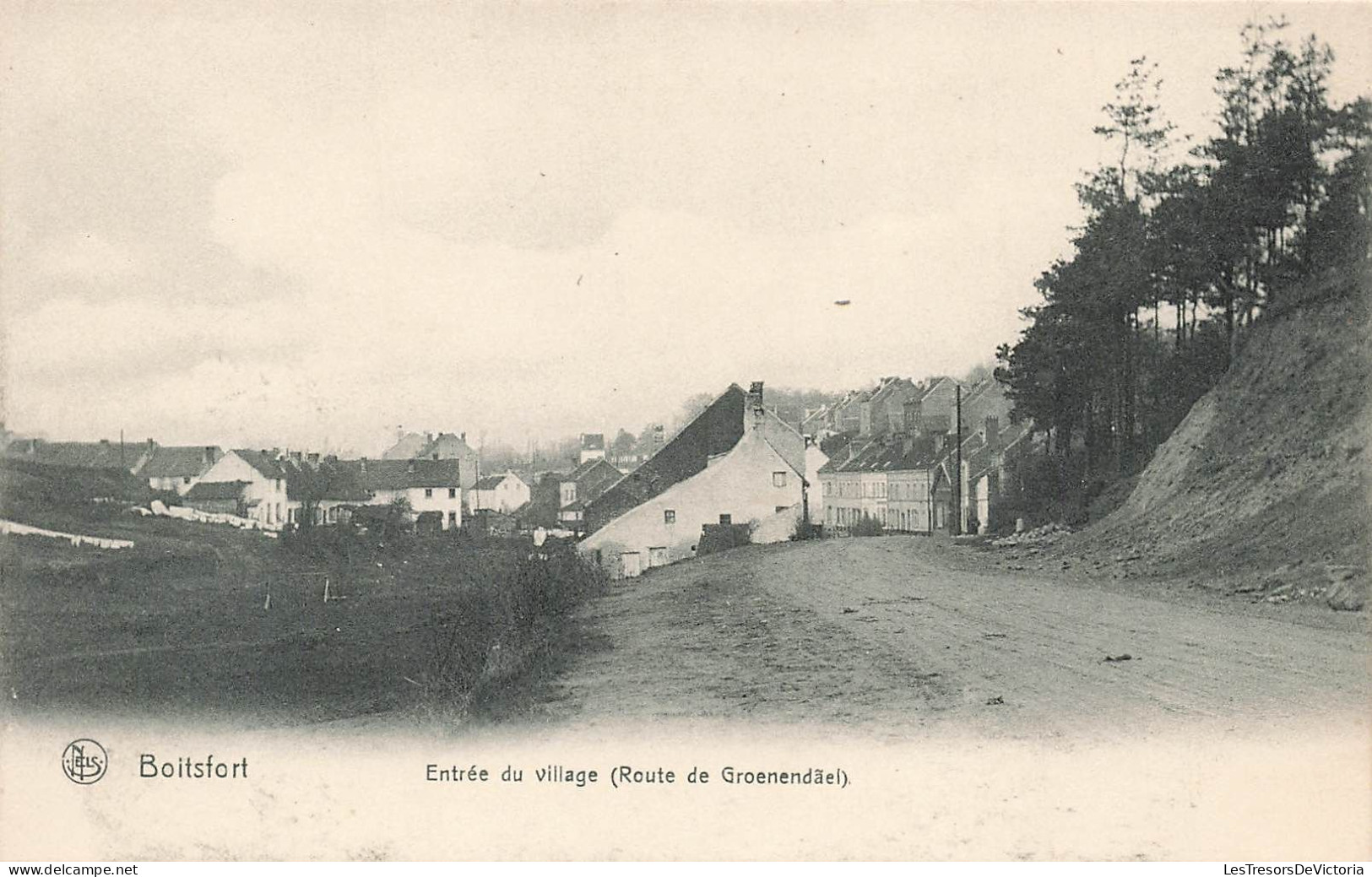 BELGIQUE - Boitsfort - Entrée Du Village (Route De Groenendel) - Nels - Carte Postale Ancienne - Watermaal-Bosvoorde - Watermael-Boitsfort