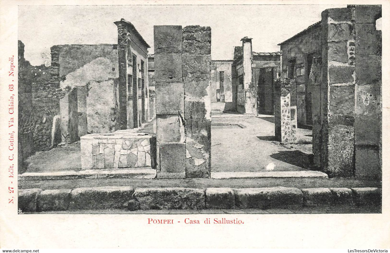 ITALIE - Pompei - Casa Di Sallustio- Carte Postale Ancienne - Pompei