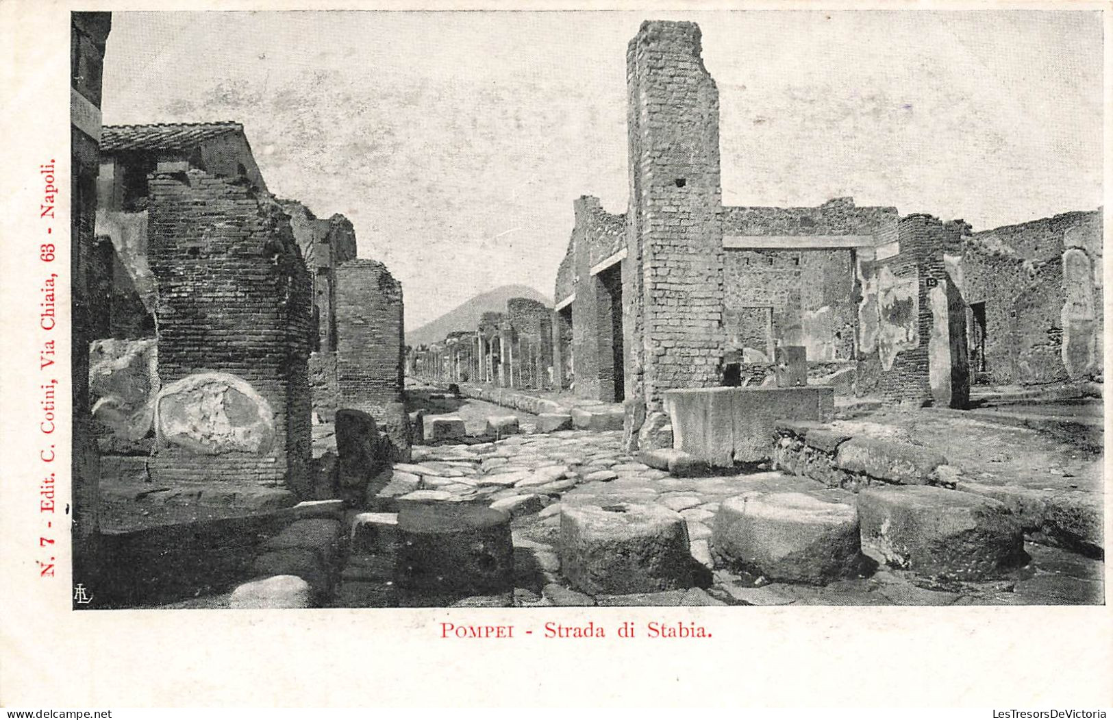 ITALIE - Pompei - Strada Di Stabia - Carte Postale Ancienne - Pompei