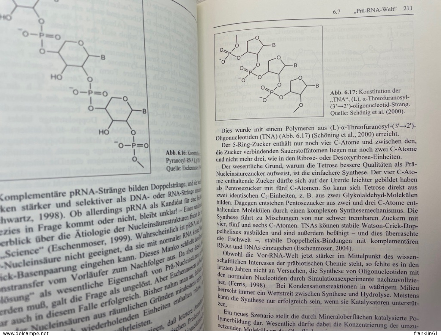 Chemische Evolution und der Ursprung des Lebens. Mit 8 Farbtafeln.