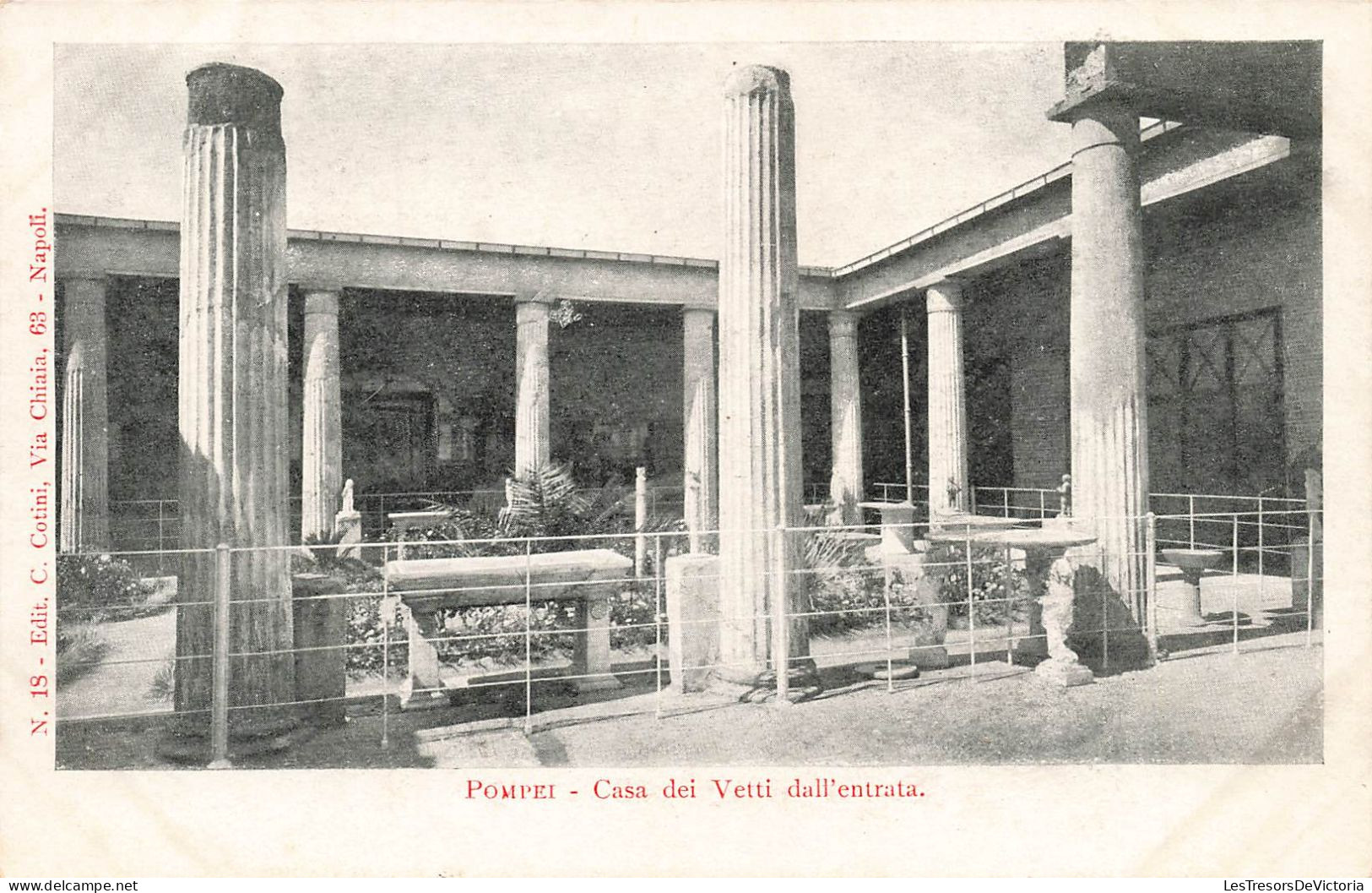 ITALIE - Pompei - Casa Dei Vetti Dall'entrata - Carte Postale Ancienne - Pompei