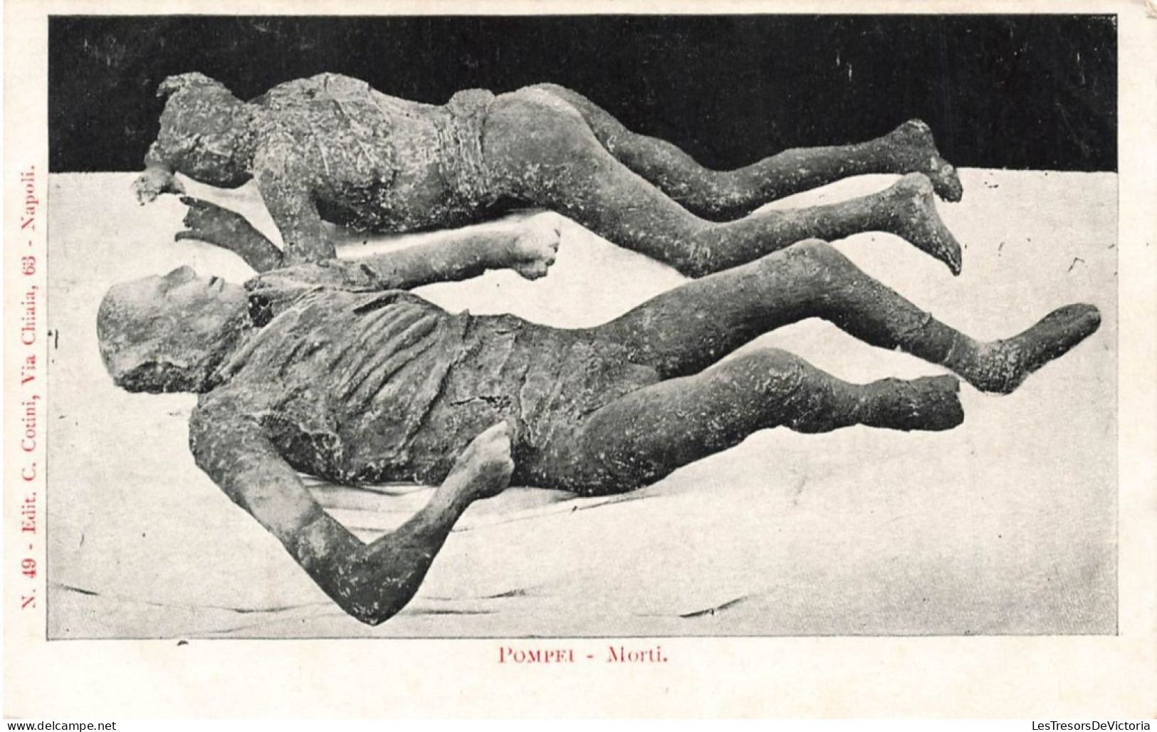 ITALIE - Pompei - Morti - Deux Corps - Carte Postale Ancienne - Pompei