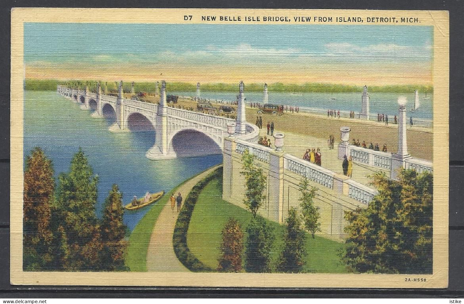 United States MI, Detroit, New Belle Isle Bridge, 1941. - Detroit