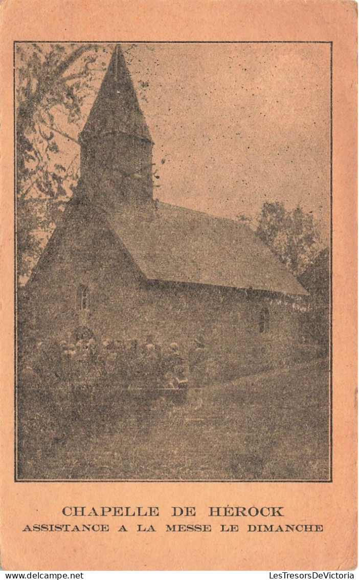 BELGIQUE - Houyet - Chapelle De Herock - Assistance à La Messe Le Dimanche - Carte Postale Ancienne - Houyet