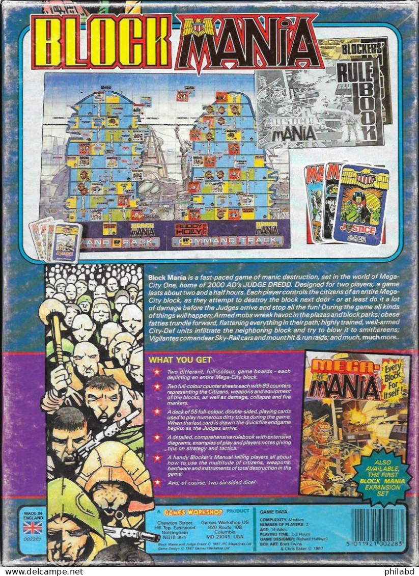 BLOCK MANIA - The War Is On - Game Workshop - 1987 TB - Other & Unclassified