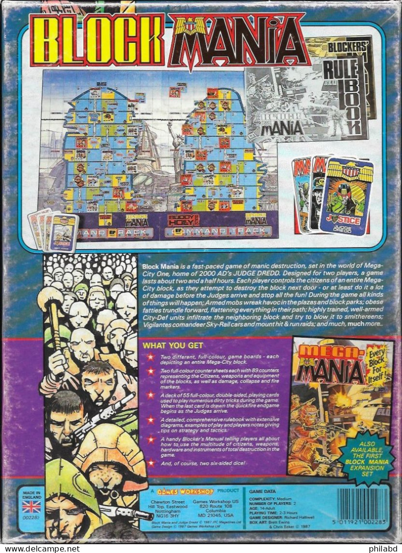 BLOCK MANIA - The War Is On - Game Workshop - 1987 TB - Andere & Zonder Classificatie