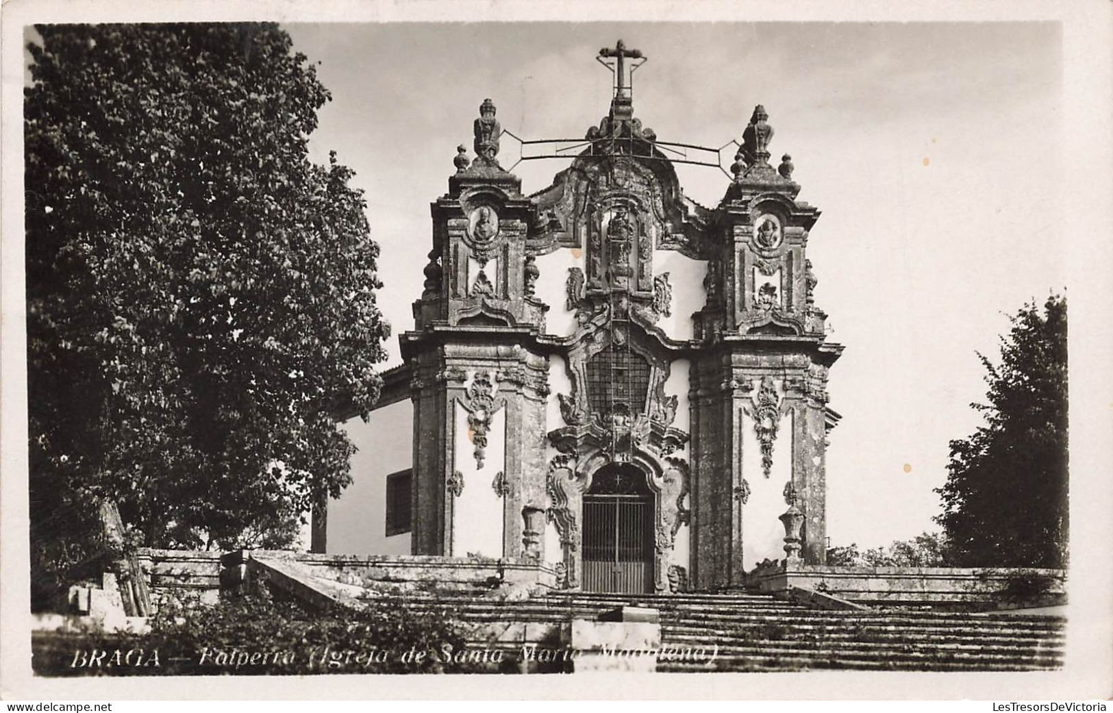 PORTUGAL - Braga - Falperra - Eglise Sainte Marie Madeleine - Carte Postale Ancienne - Braga