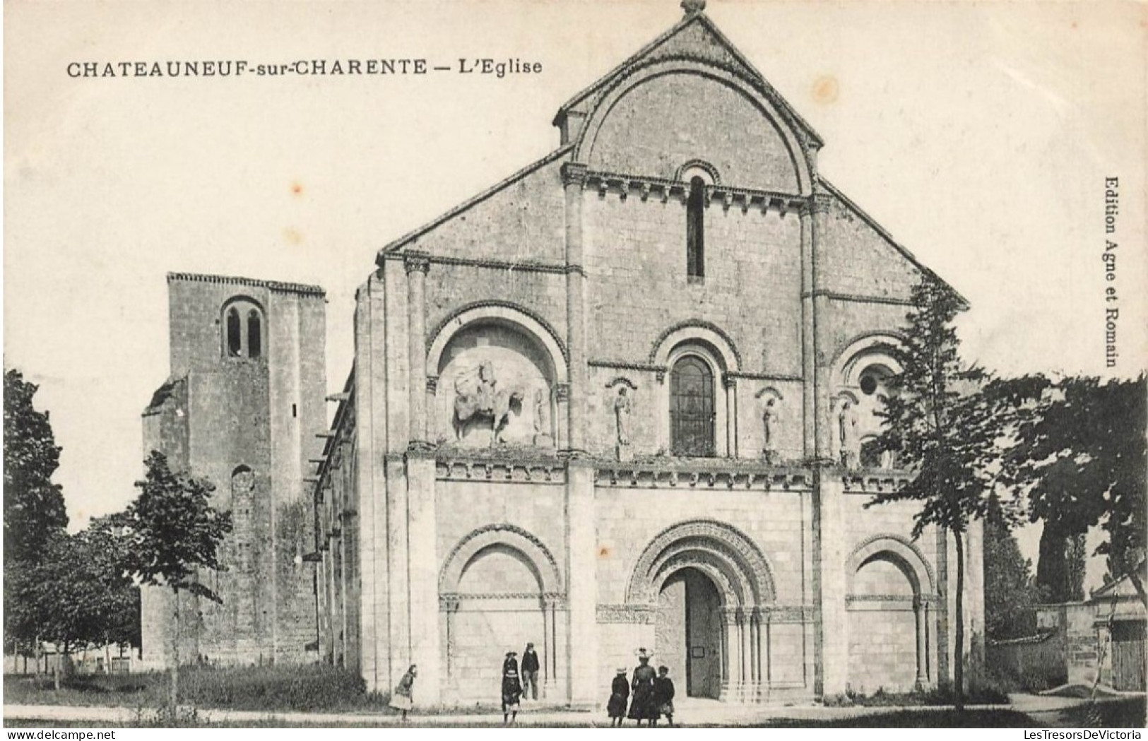 FRANCE - Chateauneuf-sur-Charente - L'église - Carte Postale Ancienne - Chateauneuf Sur Charente