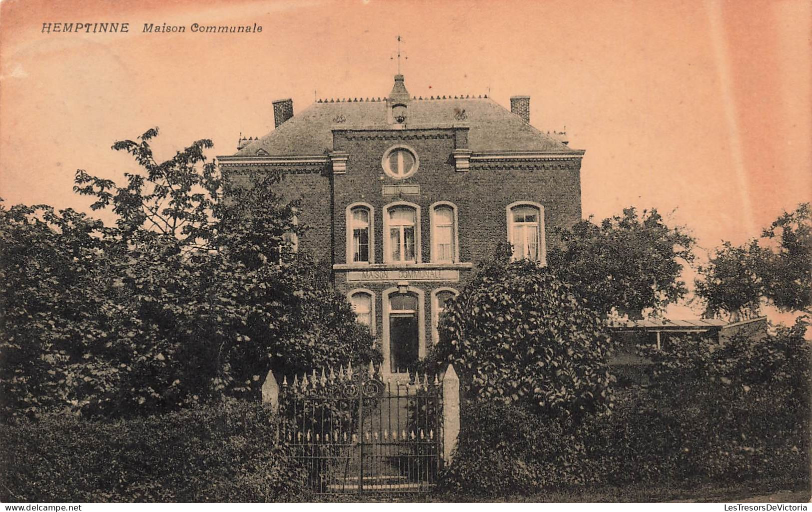 BELGIQUE - Hemptinne - Maison Communale - Carte Postale Ancienne - Orp-Jauche