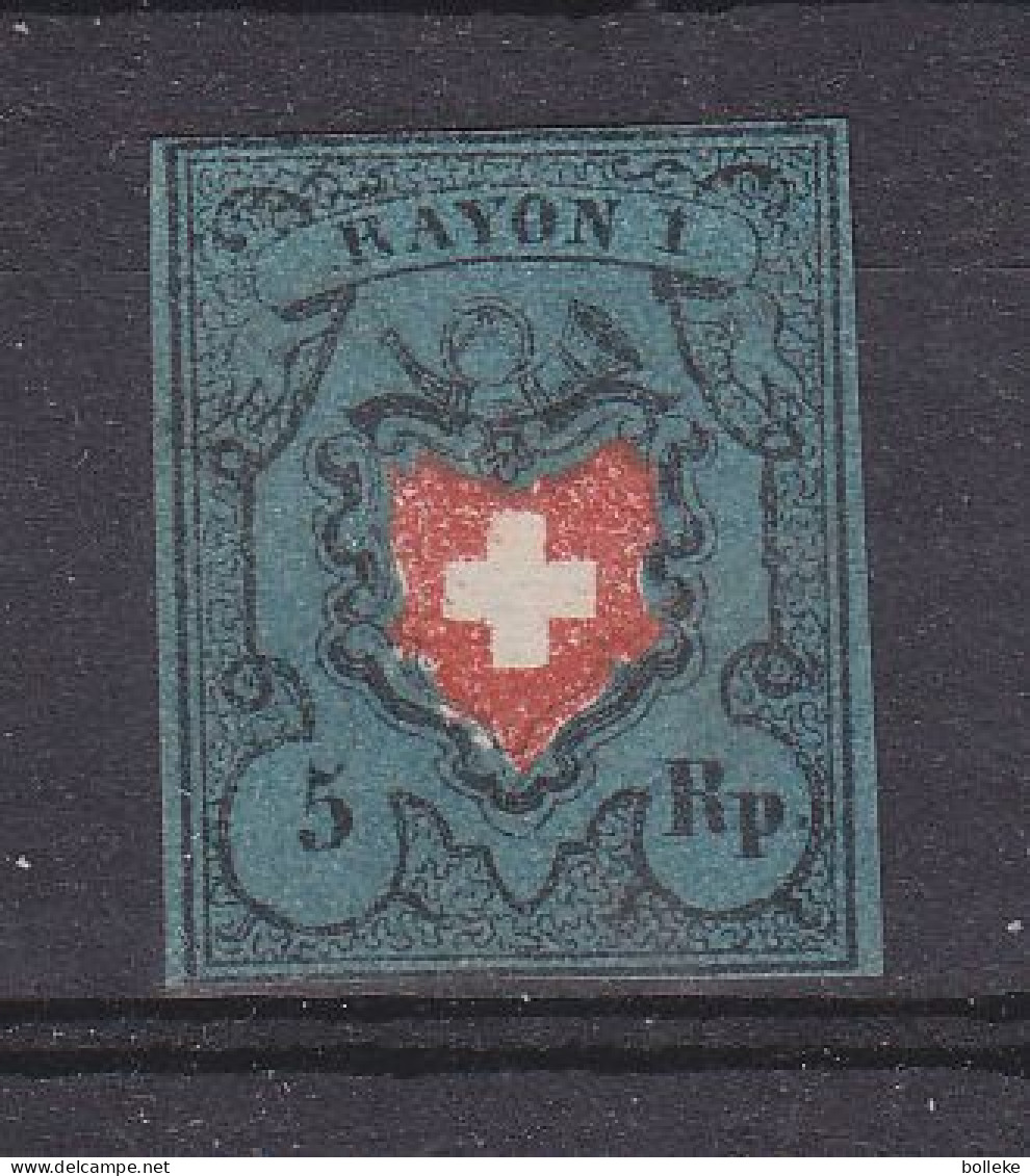 Suisse - Yvert 14 ( X ) - Sans Gomme - Valeur 1800 Euros - 1843-1852 Poste Federali E Cantonali