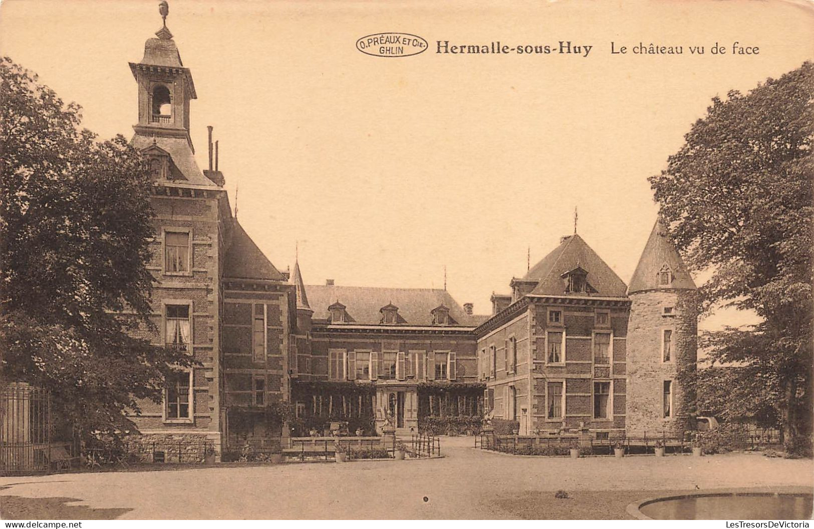 BELGIQUE - Engis - Hermalle Sous Huy - Le Château Vu De Face - Carte Postale Ancienne - Engis