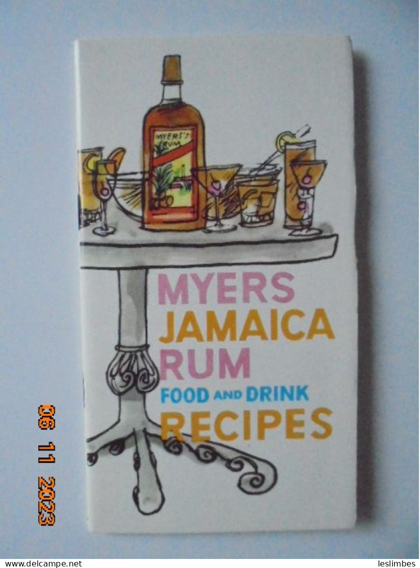 Myers Jamaica Rum Food And Drink Recipes - Americana