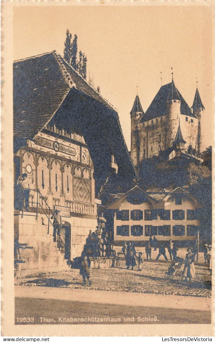 SUISSE - Thoune - Maison De Tir Et Château Pour Garçons - Carte Postale Ancienne - Thun