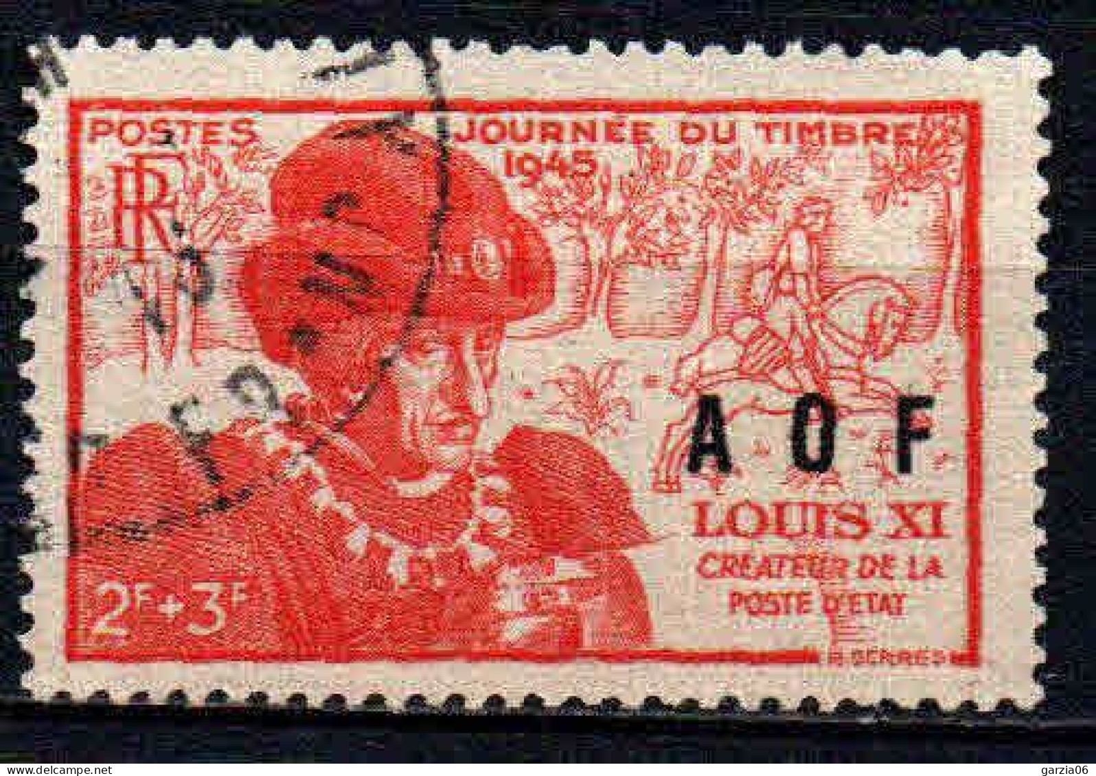 AOF - 1945 -  Journée Du Timbre - Louis XI   - N° 23  - Oblit - Used - Used Stamps