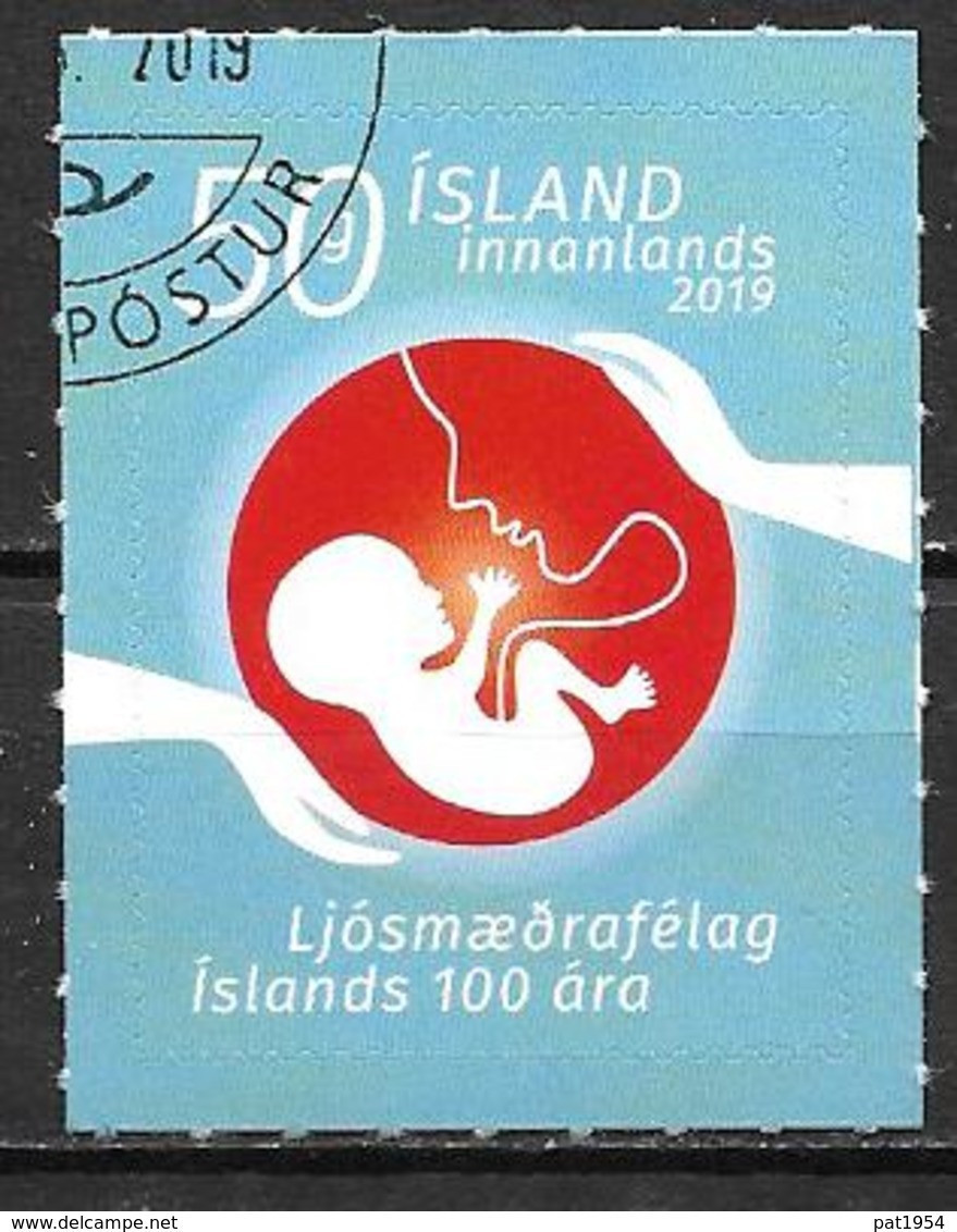 Islande 2019 Timbre Oblitéré 100 Ans De L'association Des Sages Femmes - Used Stamps