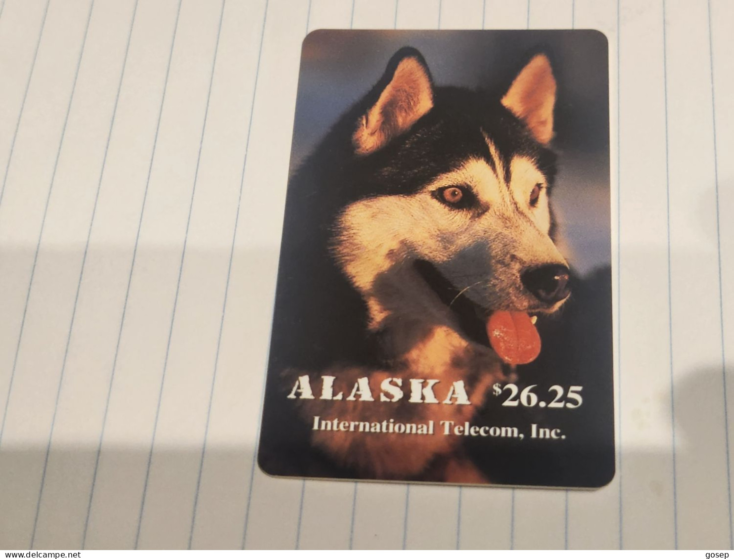 UNITED STATES-ALASKA-(USA-ASK-20)-Quiet Husky-(6)-(26.25)-(12/95)-tirage-1.500-good - Cartes à Puce