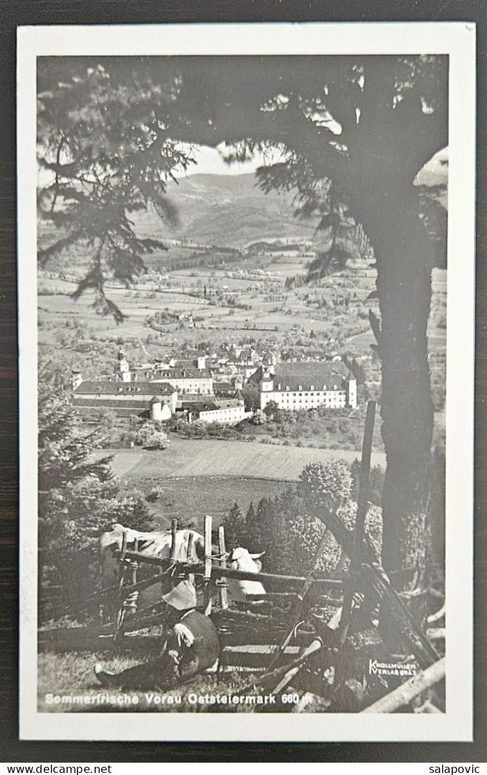 Austria, Sommerfrische Vorau, Oststeiermark 660 M  1938  Steiermark 1/4 - Vorau