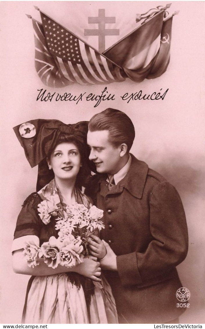 COUPLES - Nos Vœux Enfin Exaucés - Carte Postale Ancienne - Paare