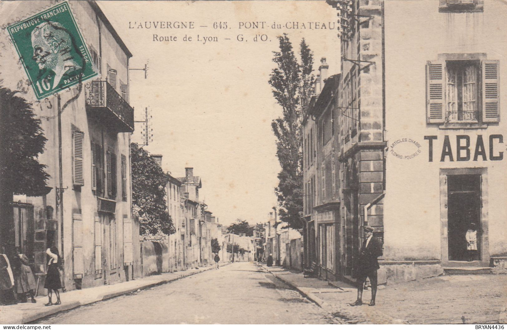 63 - PONT DU CHATEAU - ROUTE DE LYON - ANIMEE - VOIR DEUX SCANS - Pont Du Chateau