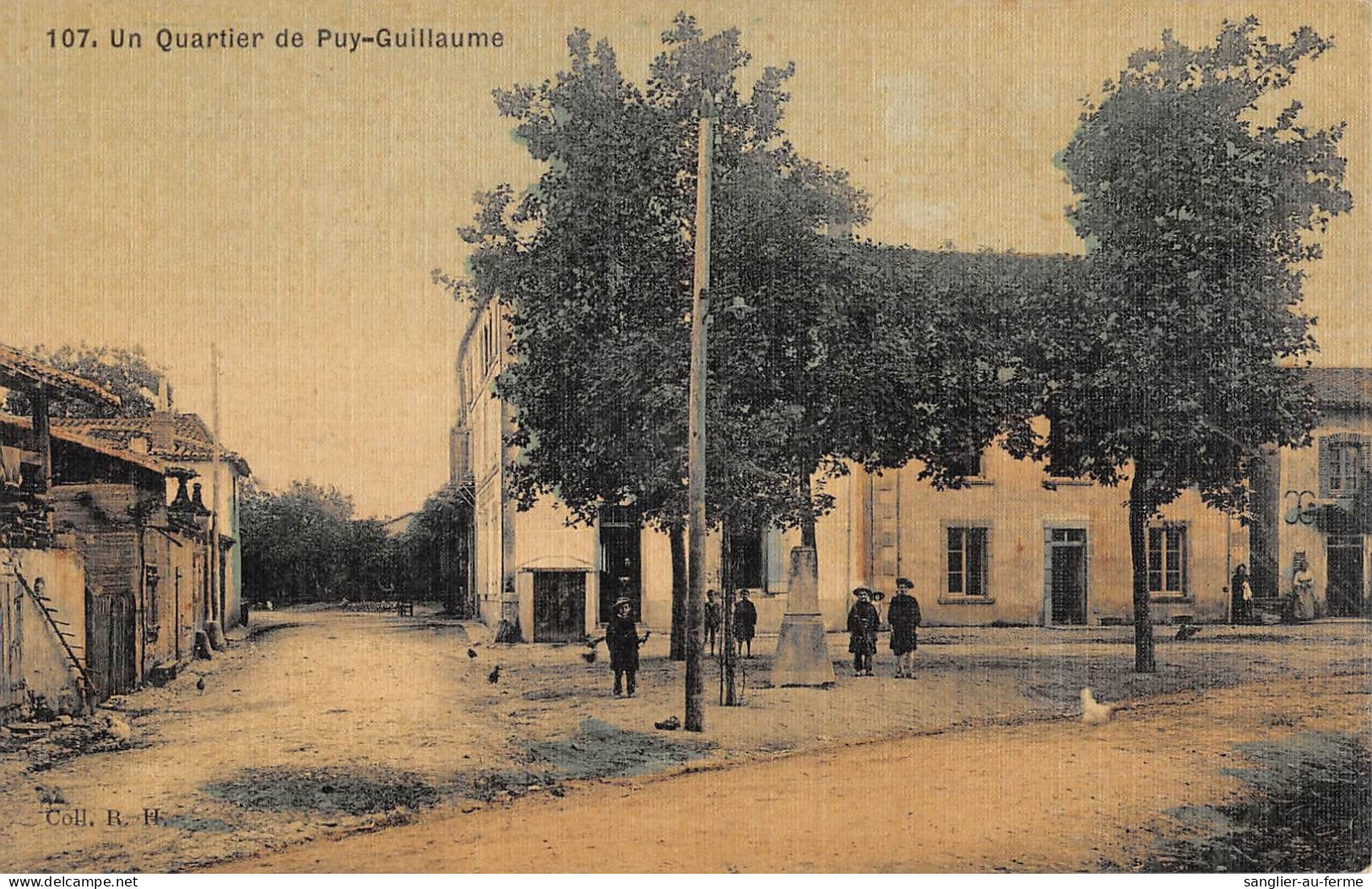 CPA 63 PUY GUILLAUME / ROUTE DE THIERS A VICHY / Cpa Toilée - Autres & Non Classés