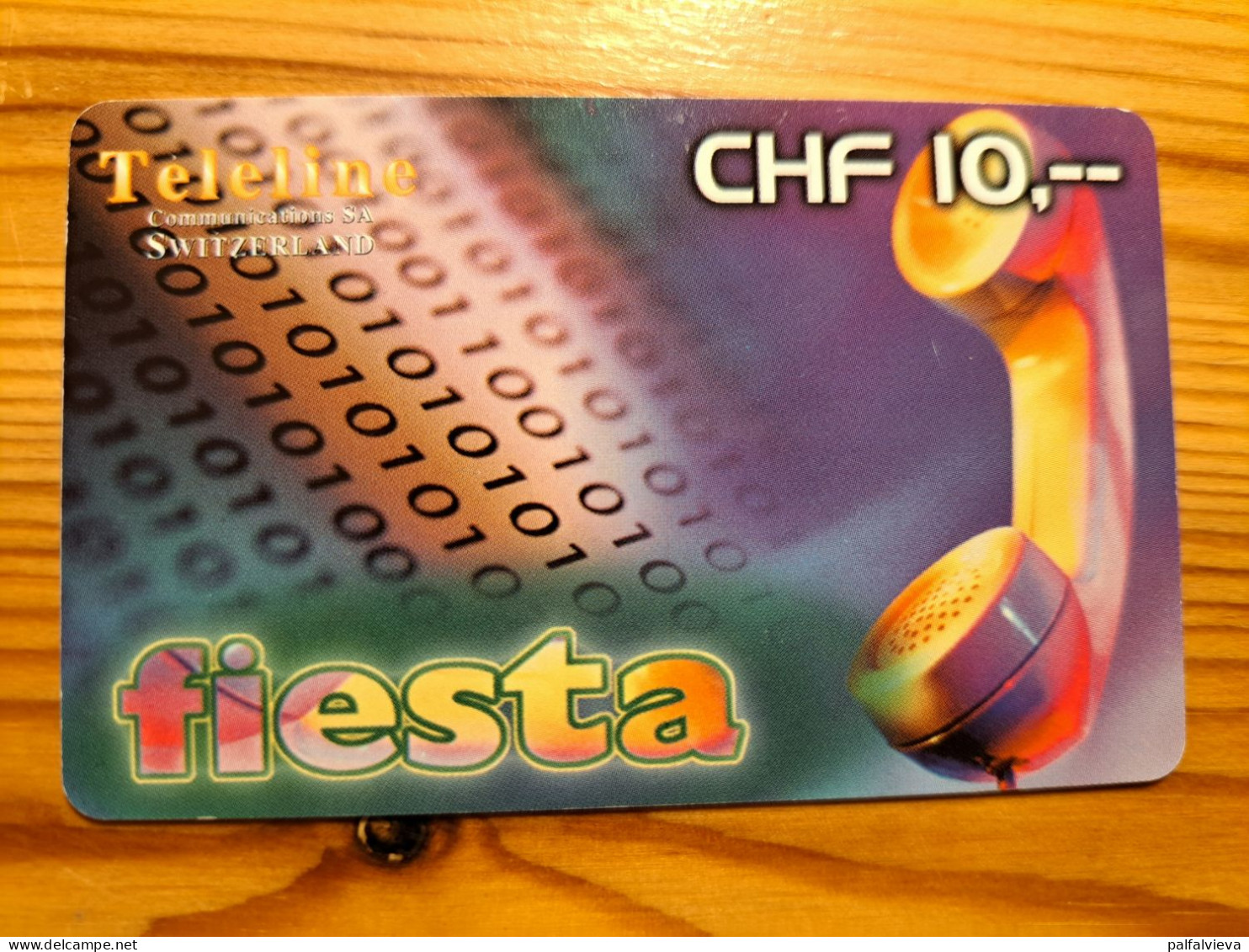 Prepaid Phonecard Switzerland, Teleline - Fiesta - Suisse