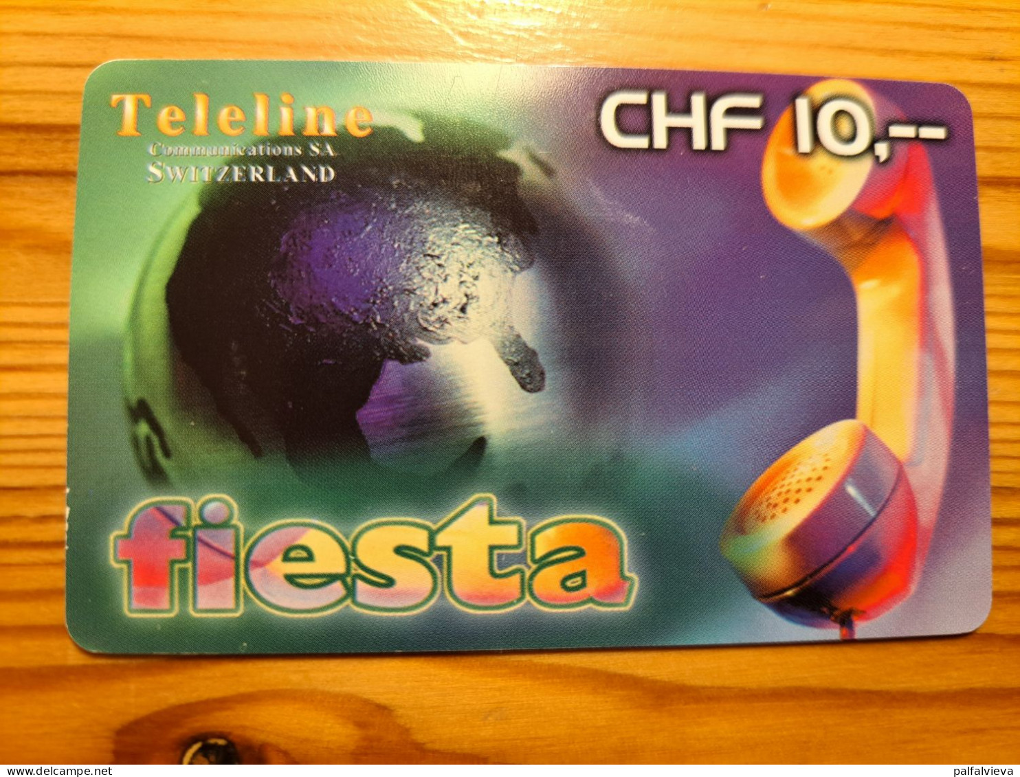 Prepaid Phonecard Switzerland, Teleline - Fiesta - Suisse