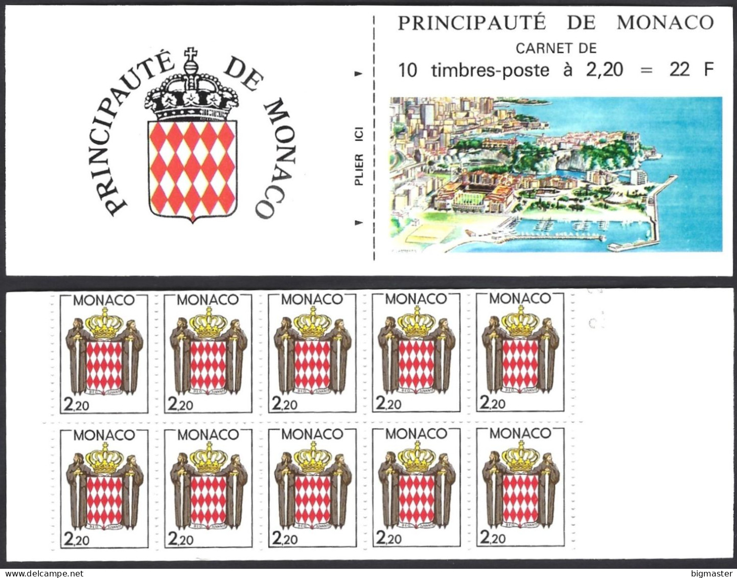 Str. EU-Monaco 1987 Bookleth Coat Of Arms Mnh** - Carnets